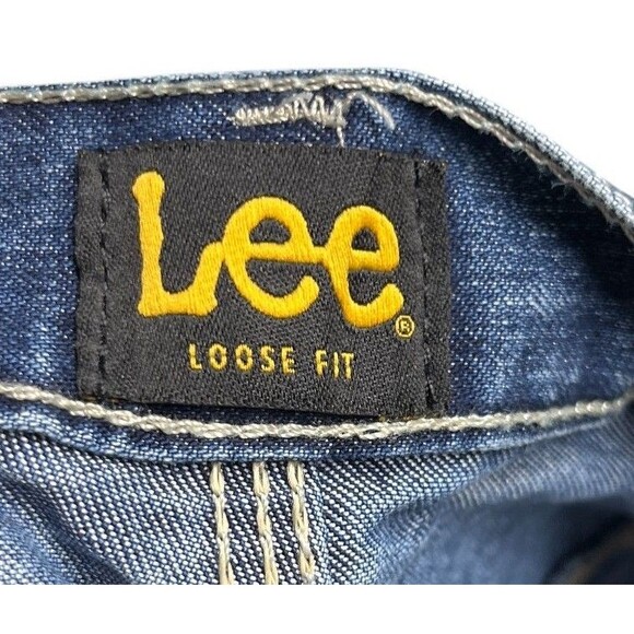 Lee Jeans Men's Size 56 x 28 Blue Carpenter Loose Fit Straight Leg - Picture 7 of 8